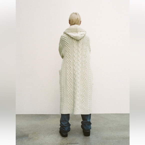 Zara Jackets & Blazers - UPDATE- ITEM WILL BE NO LONGER BE HERE  2/9 ZARA LONG CABLE KNIT COAT